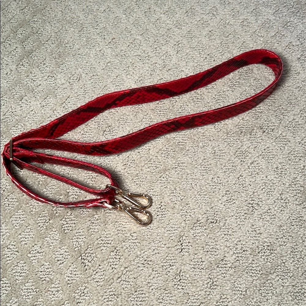 Red Python Tote Bag - image 9